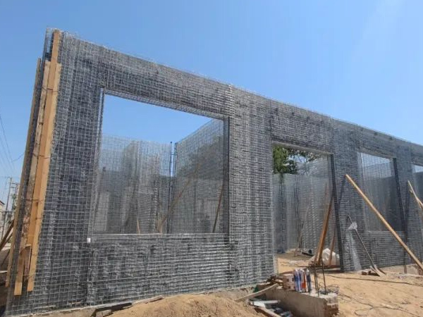 叠合钢网低碳建房